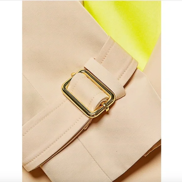 NWT $595 Alice + Olivia Adrien Trench Coat XS - Picture 6 of 15